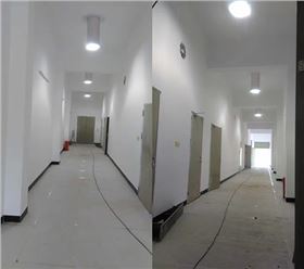 清遠變電站導光管照明室內效果