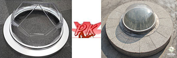 鉆石形采光罩與半球形采光罩，各有所愛